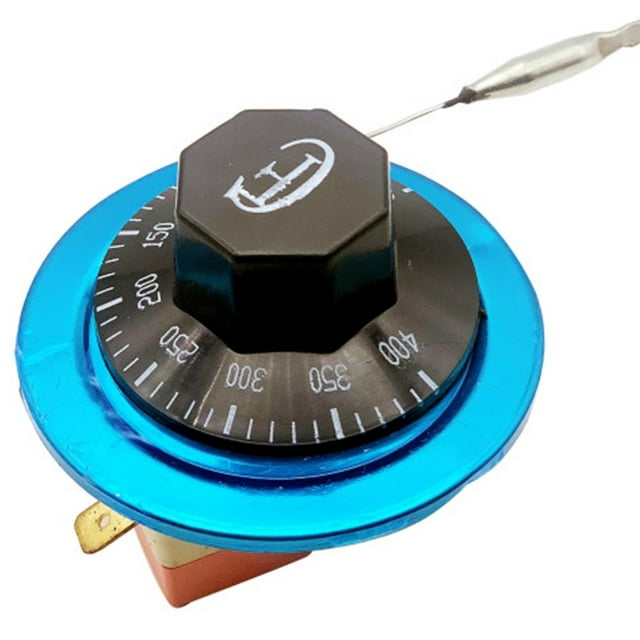 Thermostat de Four Électrique Contrôleur de Température Réglable Interrupteur 50-400°C 2 Broches