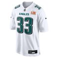 thumbnail image 2 of Men's Nike Cooper DeJean Tundra White Philadelphia Eagles Super Bowl LIX Fashion Game Jersey, 2 of 3