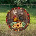 thumbnail image 2 of Chapa Metal Vintage Sweet Home Pintura Hierro Redonda Arte La Pared 30x30cm, 2 of 9