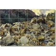thumbnail image 1 of Ceramic Tile Mural-John Sargent Country Painting 260. 72" w x 48" h using (24) 12 x 12 ceramic tiles, 1 of 3