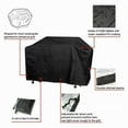thumbnail image 4 of Grill Cover,Heavy Duty Waterproof Barbecue Gas Grill Cover, Fade and UV Resistant BBQ Cover, Garden With Waterproof And Dust-proof Barbecue Grill Protective Cover, 4 of 7