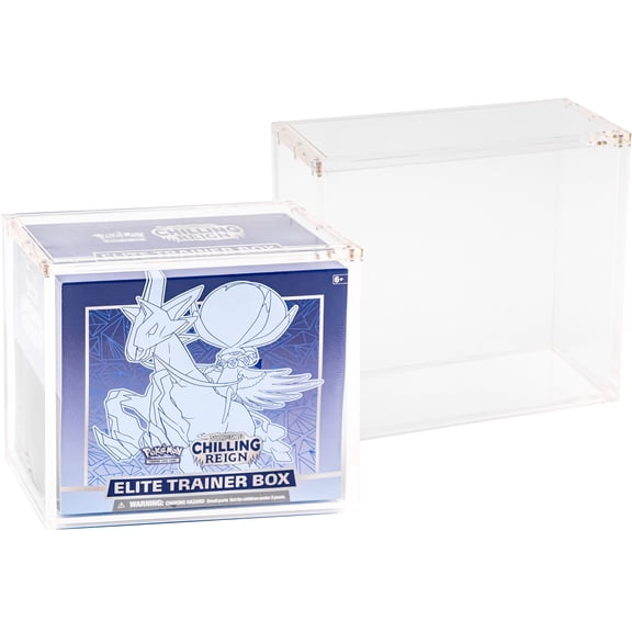 Stackable Acrylic Magnetic Case for Pokemon Elite Trainer Box UV Protection