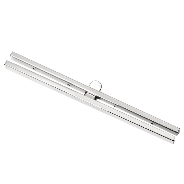 Miangastore Portefeuille Fermeture Verrou Cadre Métal Résistant à la Rouille Argent 1ensemble 7.5x0.4x0.4in