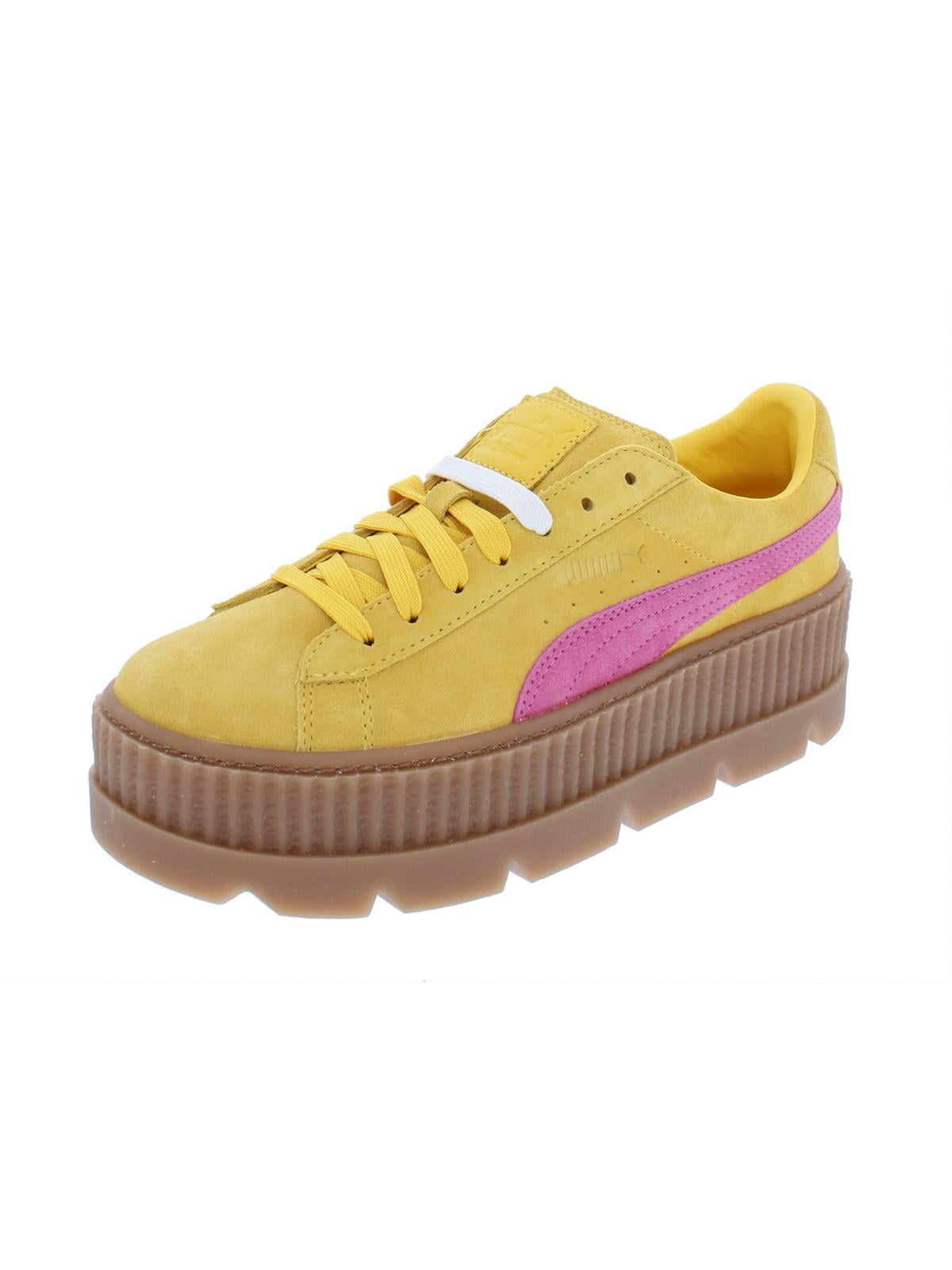 Fenty Puma by Rihanna Womens Cleated Creeper Leather Platform Sneakers -