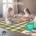 thumbnail image 4 of ODIKA 4'x6' Machine Washable Non-Slip Area Rug, Elegant Minimalist Hexagon Arrangement High Traffic Rug, Green, 34456, 4 of 7