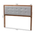 thumbnail image 6 of Baxton Studio Sarine Mid-Century Wood Tufted Full Headboard in Light Gray, 6 of 7