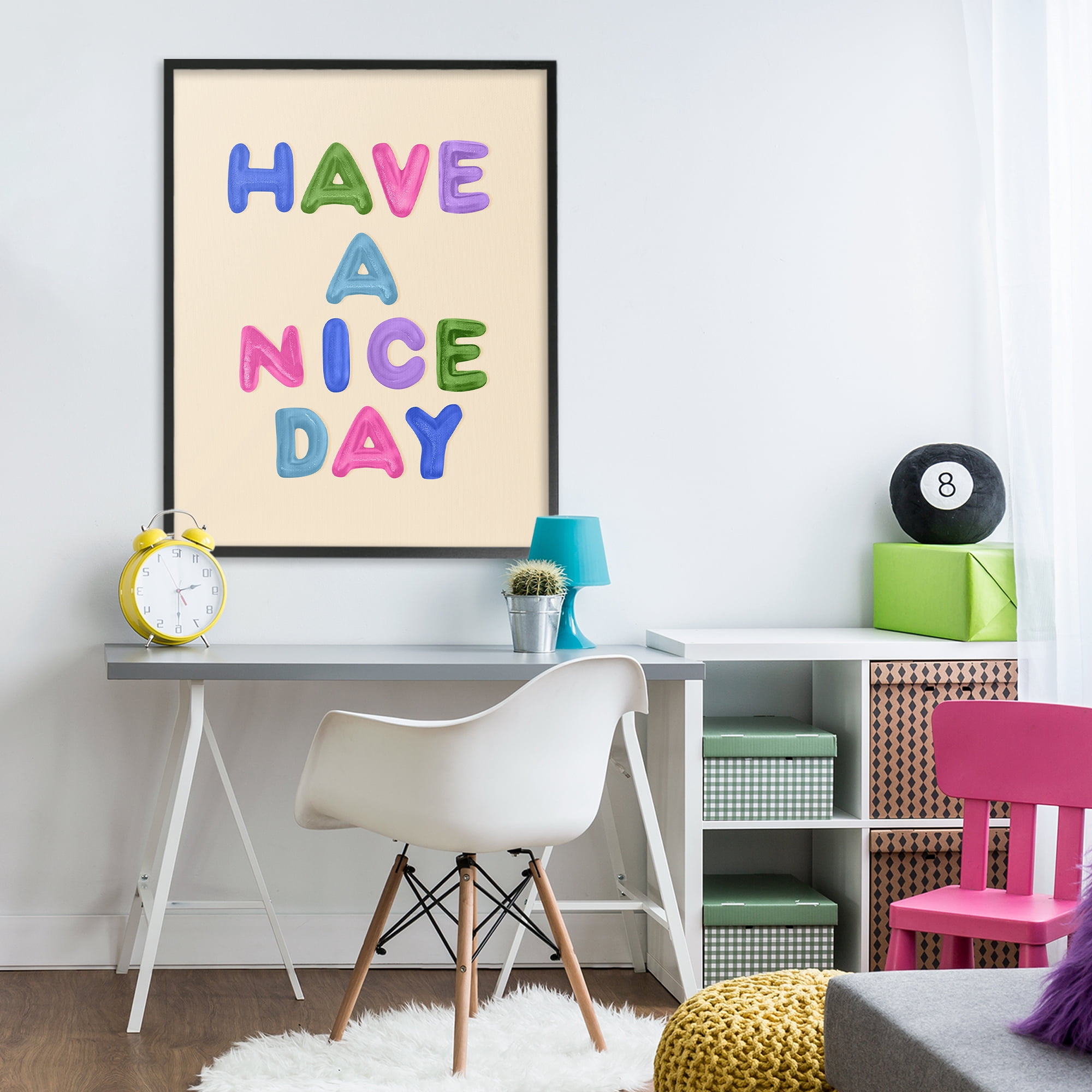 Stupell Industries Have a Nice Day Gummies Black Framed Giclee Art, design by LISH Creative