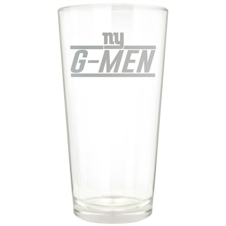 New York Giants Etched 16oz. Rally Cry Pint Glass