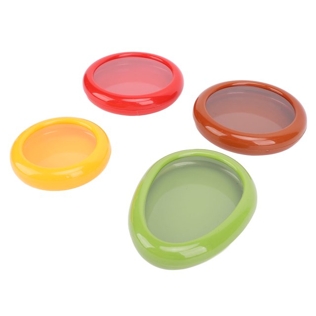 Fruit Vegetable Storage Box, Plastic Reusable Fruit Storage Box Effective Preservation 4Pcs Prevent Oxidation Easy To Use for Fridge