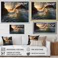 thumbnail image 4 of Designart "Beach Storm Euphony III" Nautical & Beach Floater Framed Canvas Wall Art, 4 of 7