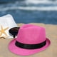 thumbnail image 3 of Sombrero de playa Sombrero para el sol Sombrero para el sol ligero informal para viajes Senderismo Fiestas de regalos de viajes Rosa Roja Adulto, 3 of 8