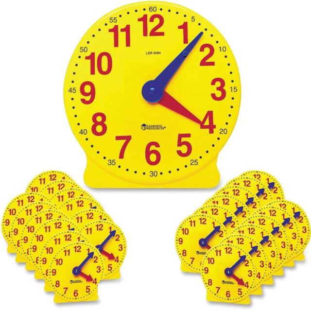 Learning Resources Class Room Clock Kit, 25 Piece