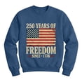 thumbnail image 4 of Men's 250th Anniversary Celebration Sweatshirt Crewneck Independence Day Tunic Blouse Patriotic Print Long Sleeve Crewneck Casual Holiday Tops, 4 of 5