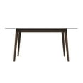 thumbnail image 5 of Imani Modern Style Solid Wood Walnut/White Top Rectangular Dining Table, 5 of 5