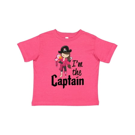 

Inktastic I m the Captain- Pirate Girl Gift Toddler Toddler Girl T-Shirt