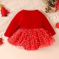 thumbnail image 2 of Mono de manga larga para niñas pequeñas, de Navidad, para otoño e invierno, para recién nacidas, ropa de princesa, 2 of 5