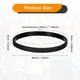 thumbnail image 3 of Uxcell 12Pcs Pulseras de Goma, Pulseras de Silicona de Color Sólido para Deporte/Ejercicio/Baloncesto Hombres Mujeres Adolescentes [Negro], 3 of 6