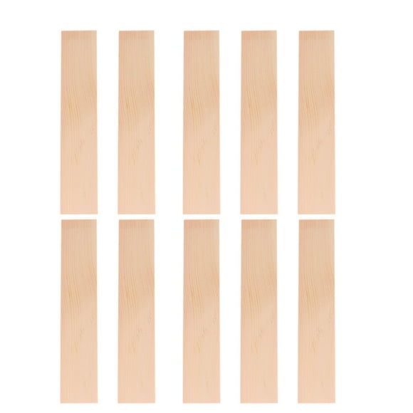 LEEYNEER 10Pcs Wood Boards Unfinished Wood Boards Craft Wood Board Board Natural Pine Wood Fence Boards ( Size 4x20cm )