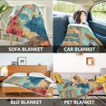 thumbnail image 7 of Wobogo Blue Macaw Flannel Fleece Bed Blanket as Bedspread Coverlet Sofa blankets (50x60in) Soft Lightweight Warm and Cozy, 7 of 7