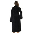 thumbnail image 3 of Just Love Women's Ultra-Soft Velour Bath Robe with Tie Belt (Black, X-Large), 3 of 3