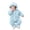 Sky Blue, variant on Mgmyaa Baby Fleece Romper Hooded Jumpsuit With Bear Ears Warm Winter Outfit For Infant Boys Girls 0-12 Months