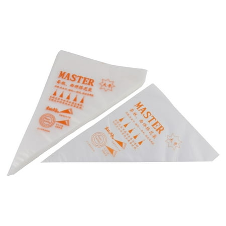 - Bakery Kitchen Plastic Cake Bread Decor Baking Piping Bag 35 x 24.3cm 100pcs