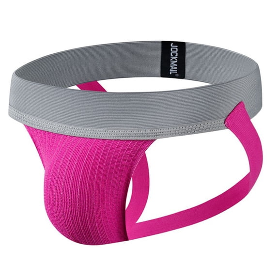 Mens Underwear Rainbow Colors Fitness Exercise Sweat Mesh Cotton Breathable Low Waist Underwear