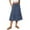 Sky Blue, variant on Women’s Midi Skirt with Elastic Waistband Drawstring Ruffle Hem Flowy Lightweight Casual Skirt with Pockets for Daily Wear Sky Blue 2XL