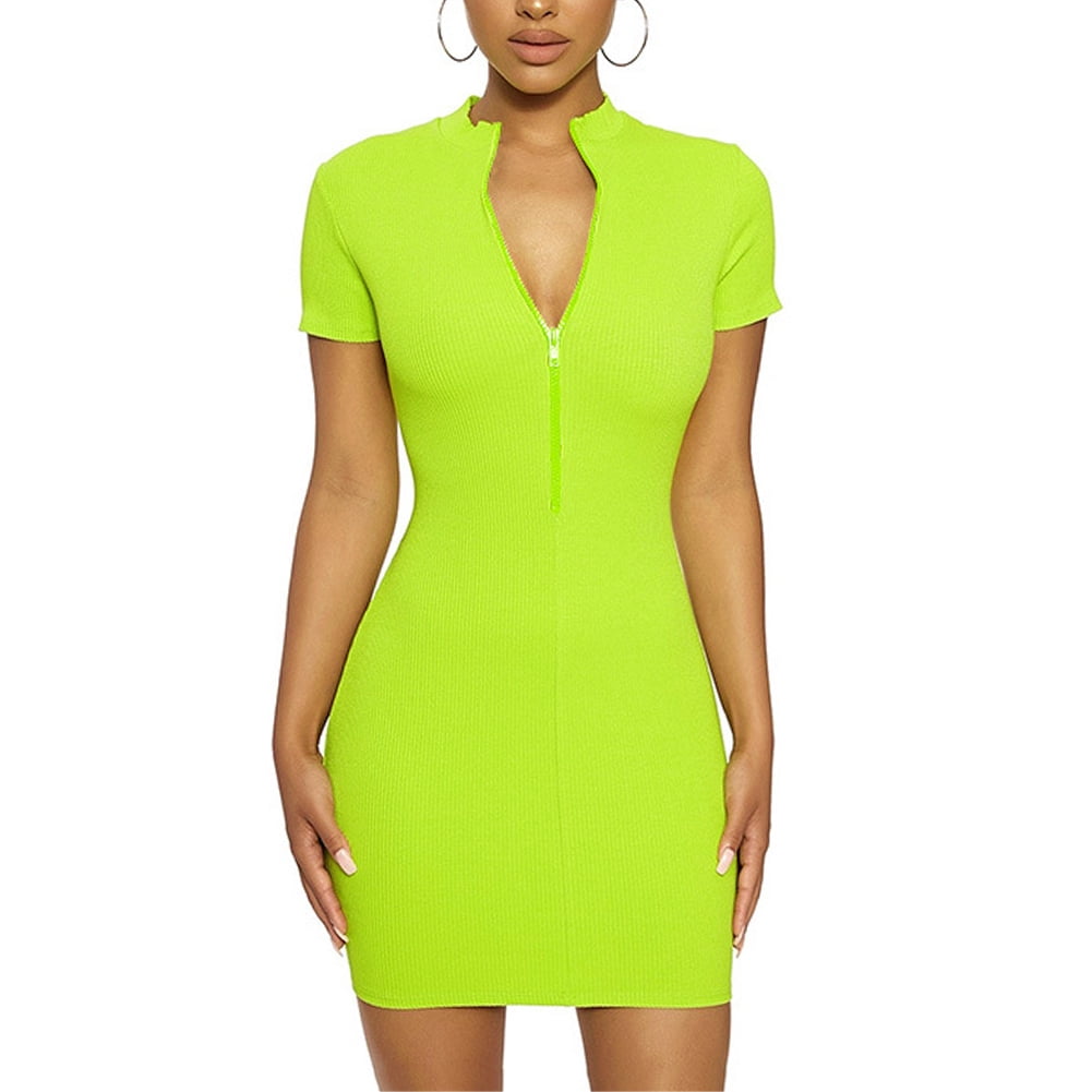 Essen Women Sexy Solid Color Mock Neck 