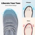 thumbnail image 5 of Fittington Men's Slip on Walking Shoes - Breathable Wide Toe Box Sneakers with Arch Support & 5cm Cushioned Sole, All Day Long Comfort, 5 of 11