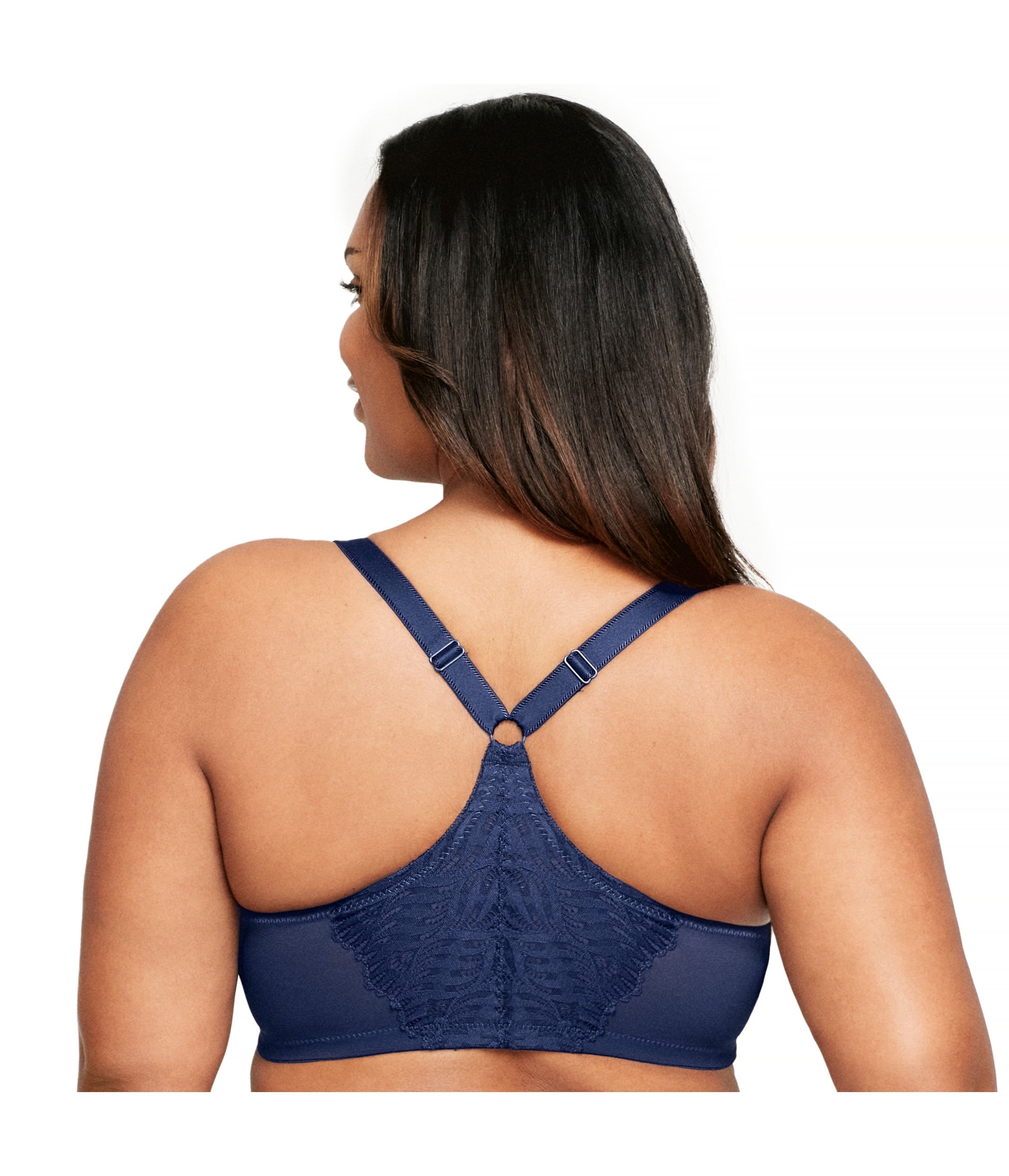 Glamorise Front-Closure T-Back WonderWire Underwire Bra 1246 (Women's & Women's Plus)