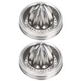 thumbnail image 2 of Hariumiu Juicer Lid 2pcs Juicer Portable Wide Mouth Jar Screw Lid Food Grade Stainless Steel Lemon Orange Fruit Juicing Tool Kitchen Gadgets Screw Lid Juicer, 2 of 8