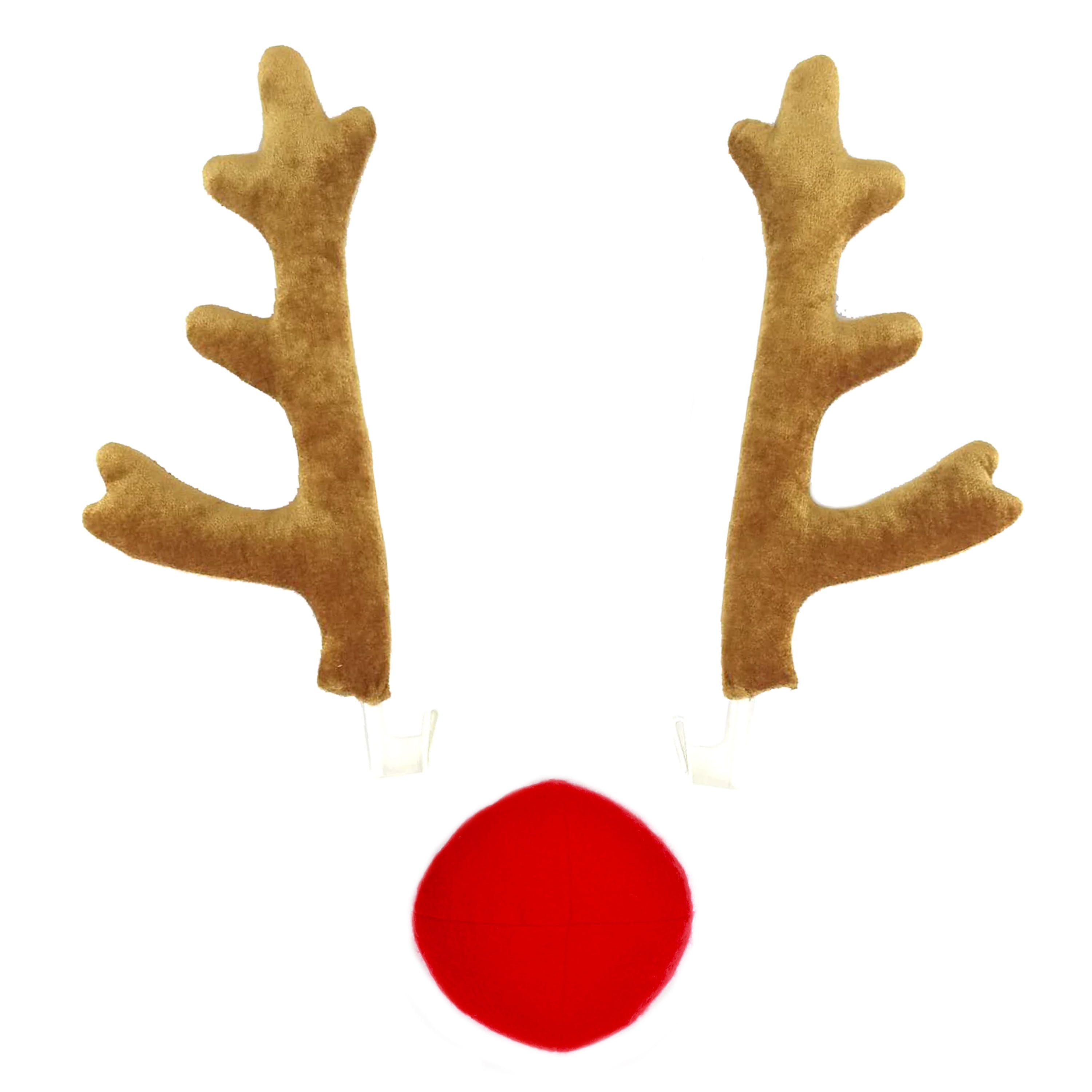 Rudolph The Red Nosed Reindeer Christmas Rudolph Car Costume Reindeer Tan Antlers And Red Nose Set Rudolph The Red Nosed Reindeer Christmas Rudolph Car Costume Reindeer Tan Antlers And Red Nose Set