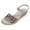 Grey, variant on Womens Open Toe Platform Sandals Retro Summer Espadrilles Buckle Ankle Strap Wedge Sandals