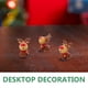 thumbnail image 2 of 5 Unids Christmas Elk Adorno de escritorio Creative Elk Statue Micro-landscape Decoración de escritorio Resina Elk Decoraciones para dormitorio Living Room Style 1, 2 of 8
