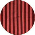 thumbnail image 1 of Ahgly Company Indoor Round Abstract Red Modern Area Rugs, 3' Round, 1 of 4