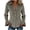 Gray, variant on Women's Button Down Collared Shirt Long Sleeve Flared Cuff Fitted Casual Blouse Elegant Daily Wear Work Office Fall Winter Tops Pink,S