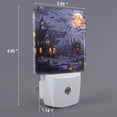 thumbnail image 2 of Honeii Mystery House Halloween Night Print LED Night Light with Light Sensor, Night Lights Plug Into Wall,Ideal for Bedrooms and Hallways-EU, 2 of 7