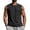 Black, variant on Lopecy-Sta Men Tank Tops Crew Neck Geometric Stitch Rivet Decor Sleeveless Streetwear Loose Casual Workout Shirts