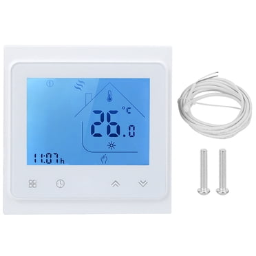 Thermostat Smart Heating Programmable Works with Alexa LCD Touchscreen Smartsensor 95~240V ACWhite Daboolka