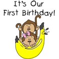 thumbnail image 2 of CafePress - Twin Boy And Girl 1St Birthday Infant Bodysuit - Baby Light Bodysuit, Size Newborn - 24 Months, 2 of 4