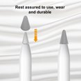 thumbnail image 2 of Protection d'Écriture en Silicone Compatible avec les Embouts Apple Pencil (1/2e Gén.), Réduction du Bruit Antidérapante, 2 of 5