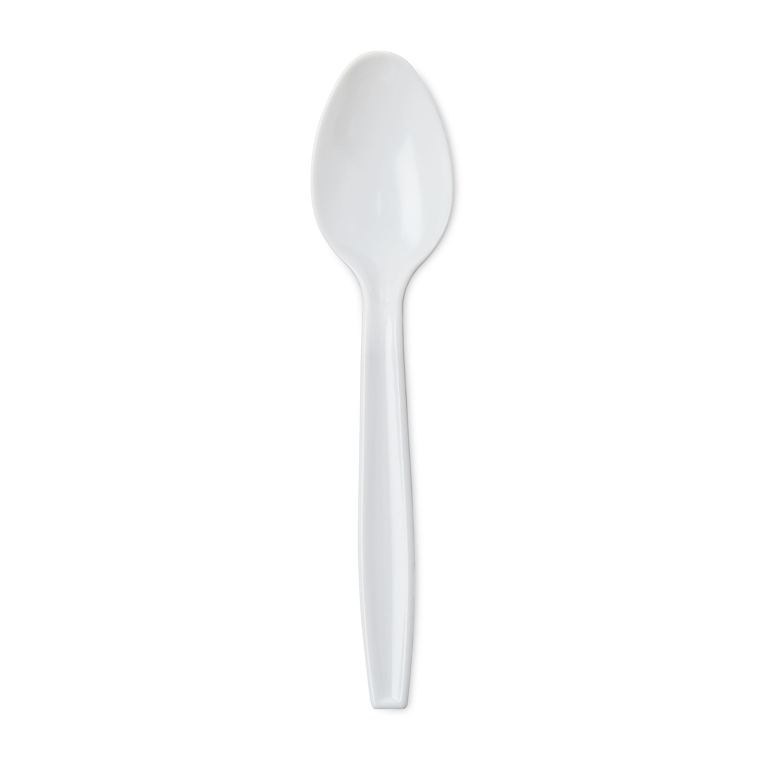 Great Value Plastic Basic White Spoons, 24 Count