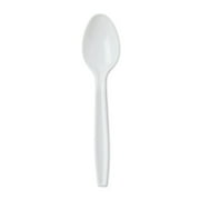 Great Value Plastic Basic White Disposable Spoons, 24 Count
