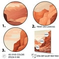 thumbnail image 3 of Designart "Minimalist Scenery Of The Canyon Desert I" Canyon Wall Art Prints, 3 of 7