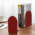 thumbnail image 5 of Lsque Maroon Printed Wood Bookends,Non-Skid Bookend for Shelves,Heavy Duty Support Bookends,Non-Slip Foam Pads for Office, Home, and Library,1 Pair, 5 of 8