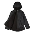 thumbnail image 2 of MeMoi Teens Unisex Classic Hooded Lined Raincoat with Included Carry Pouch (10, Black), 2 of 6