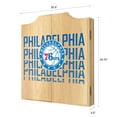 thumbnail image 5 of Philadelphia 76ers City Dart Board Cabinet Set with 6 Steel Tip Darts, 5 of 6