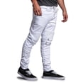 thumbnail image 3 of Victorious Men's Scrunch Stacked Biker Twill Jogger Pants JG882 - White - X-Large, 3 of 6