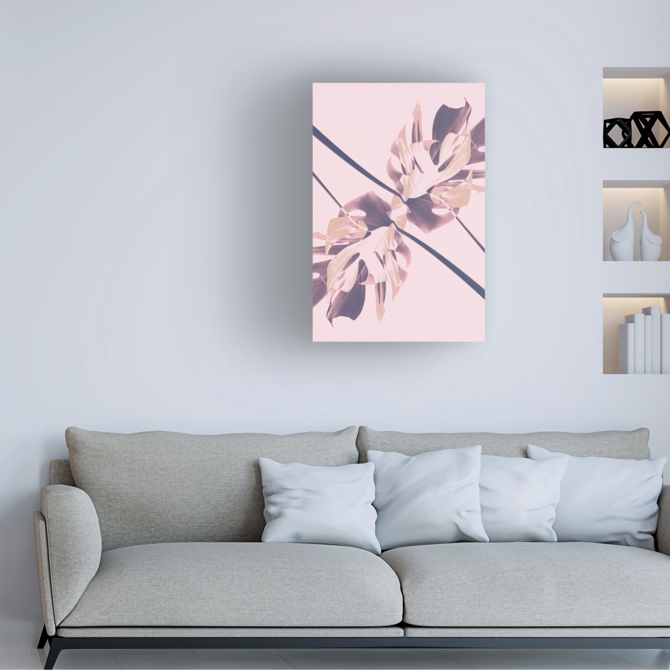 Trademark Fine Art Pictufy Studio Monstera Kaleidoscope 07 Canvas Wall Art